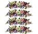FOUR 24" Hydrangea, Daisy, Rose Swags Artificial Silk Flowers _Purple