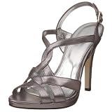 Calvin Klein Womens Pallas Ankle Strap Platform With Decorative T Strap