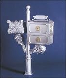 Cast Aluminum Mailbox - Floral Design