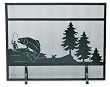 Minuteman Big Fish Fireplace Screen - 38 inchW x 30 inchH - Black Powdercoat - Not Categorized