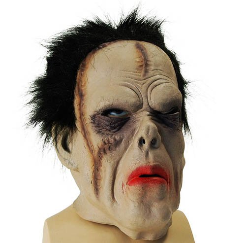 SCAR MASK & HAIR HALLOWEEN