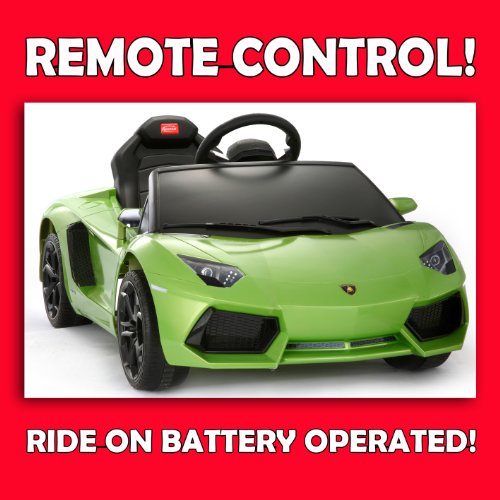 6V RIDE ON TOY LICENSED CAR AVENTADOR REMOTE CONTROL RC MP3