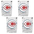 Cincinnati Reds MLB 4pc Square Shot Glass Set by Great American Products