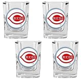 Cincinnati Reds MLB 4pc Square Shot Glass Set