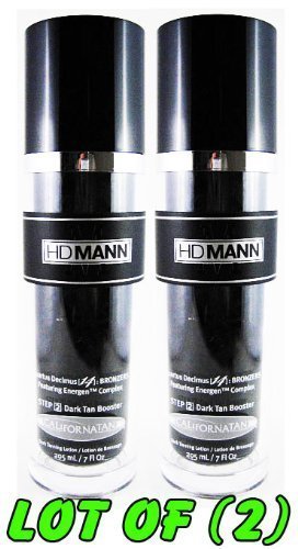 Lot of 2 California Tan Hd Mann Step 2 Bronzer Tanning Lotion 7 Oz