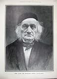 1892 ANTIQUE PORTRAIT SIR RICHARD OWEN MAN OLD PRINT