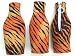 Tiger Stripe Zip-Up Beer Bottle Koozies - Set of 3 - Cincinnati Bengals or Detroit Tigers Fans! Fit 