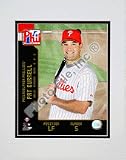 Pat Burrell 2008 Studio Double Matted 8O x 10O Photograph (Unframed)