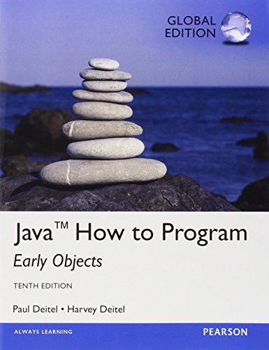 Java How To Program (early objects): Global Edition
