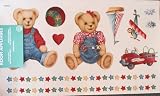 Set of 128 Classic Teddy Bear Wall Appilques
