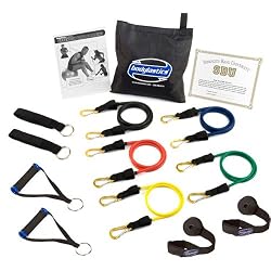 Bodylastics ***MAX TENSION Heavy Duty Resistance Bands System with User Book