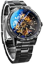 Multi Color Luxury Ik 98226 Stainless Steel Automatic Skeleton Mechanical Wristwatch Hollow Men's Watches Baby Carrier@ (style2)