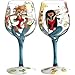 Bottom's Up 15-Ounce Ladies Night Out Handpainted Wine Glass