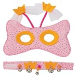 Masquerade Mask & Bracelet, Light Pink