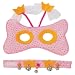 Masquerade Mask & Bracelet, Light Pink