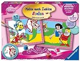 Ravensburger 27722 - Disney Pricess: Arielle und Schneewittchen - Malen nach Zahlen Junior, 2 Motive, 30 x 24 cm