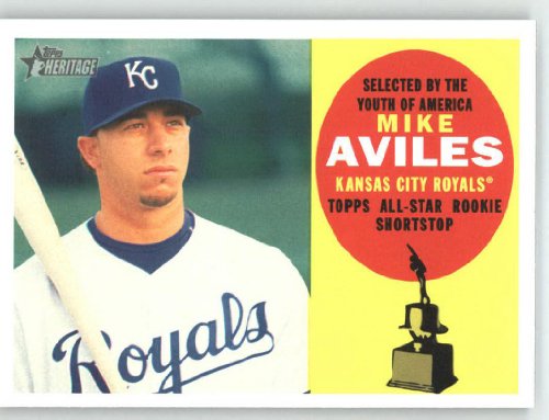 2009 Topps Heritage #319 Mike Aviles - Kansas City Royals (Baseball Cards)