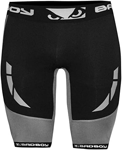 Bad Boy Sphere Compression Shorts- Black/Grey - XX-Large