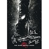 The Dark Knight Rises Poster Signed PP by 6 Batman Christian Bale, Morgan Freeman, Christopher Nolan, Gary Oldman, Tom Hardy, Anne Hathaway Catwoman A4 Size 21cm x 29.7cm