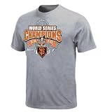 MLB Men's San Francisco Giants World Series Champions Locker Room Basic Tee,Steel Heather,Small