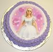 Barbie Chocolate Chip Decorated Cake Single Layer 8" Round