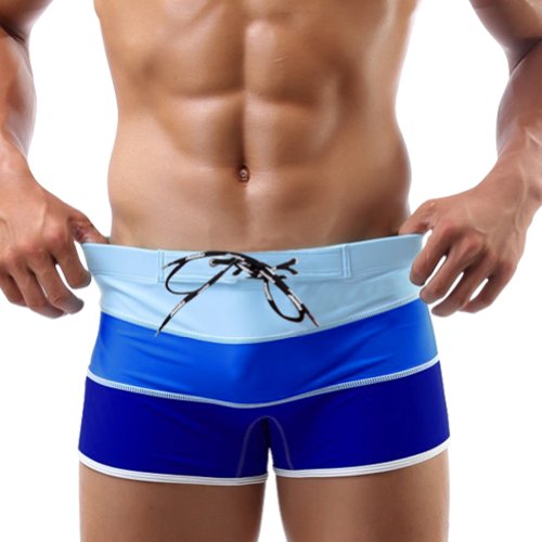 Baleaf Men's Fashion Gradient Color Swimwear
