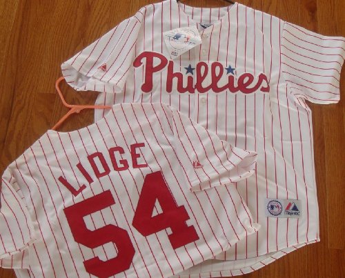 MLB New Brad LIDGE #54 Philadelphia PHILLIES XXL Home WHITE Baseball Jersey Majestic