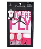 Nike Jordan 3 Piece Infant Set Size 0-6 Months Pink/White IGSP628