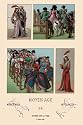 Art Poster, People and Places of the Middle Ages - 18.75 x 27.5