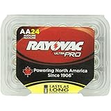 Rayovac Alkaline AA Batteries, 24-Pack with Recloseable Lid (ALAA-24)