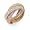 Eve's Addiction Pave Rolling Trio Trinity Ring, 5