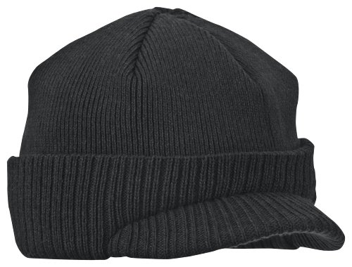 Columbia Mens Boundary Run Visor Beanie,Black,One Size