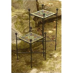 Stained glass table, 'Sun Struck' (large) by NOVICA
