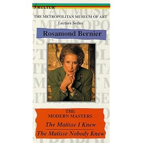 The Matisse I Knew  - Rosamond Bernier - Metropolitan Museum Of Art Lecture Series [VHS]