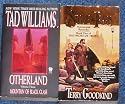 Lot 2 Fantasy Soul of Fire By Terry Goodkind Book 2 & Mountain of Black Glass By Tad Williams Book 3 (Paperbacks) (Otherland & Stone of Tears)