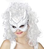 Angel Deluxe Theatre Headwear Womens Mask and Wig One Size Halloween