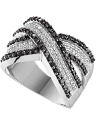 1.25ctw Black Diamond Fashion Band 14K White Gold