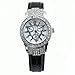 Miler Women's Genuine Leather Crystal Fashion Watch