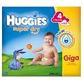 Huggies Super Dry Size 4 (15-31 lbs/7-14 kg) Nappies - Pack of 160