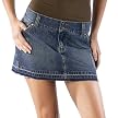 Juniors Mossimo® Red: Terry Denim Mini Skirt- Dark Wash