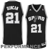NBA Youth San Antonio Spurs Tim Duncan Swingman Road Jersey (Black, Small)