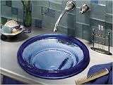 Kohler K-2276-B3 Nature-Foots Chemistry Spun Glass Lavatory, Cobalt Glass