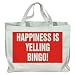 HAPPINESS IS YELLING BINGO! Totebag (Cotton Tote / Bag)