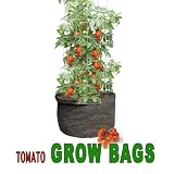 Tomato Grow Bags Made of Double Layered Felt Like Fabric. 18 Inches in Diameter 14 Inches High. Fabric Allows Air to Circulate Around Roots. Two (2) Bags in This Package.