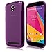 Cbus Wireless Matte Finish TPU Rubber Gel Case / Cover for BLU LIFE PLAY 2 - Semi Transparent Purple