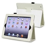 UPC 886610000131 product image for eForCity Leather Case with Stand for Apple iPad 2/3/4, White (PAPPIPADLC09) | upcitemdb.com