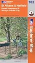 Ordnance Survey Explorer Map 182 St. Albans & Hatfield, Hemel Hempstead & Welwyn Garden City