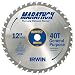Irwin 14080 Marathon 12-Inch 40 Tooth ATB Thin Kerf General Purpose Saw Blade with 1-Inch Arbor