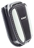 Krusell Multidapt Voguish series case for flip phones, Black/Silver (fits most flip phones)
