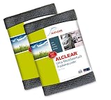 Alclear 820901M 2er Set Ultra-Microfasertuch Trockenwunder Maxi - perfekt für Auto und Motorrad - 80 x 55 cm, anthrazit